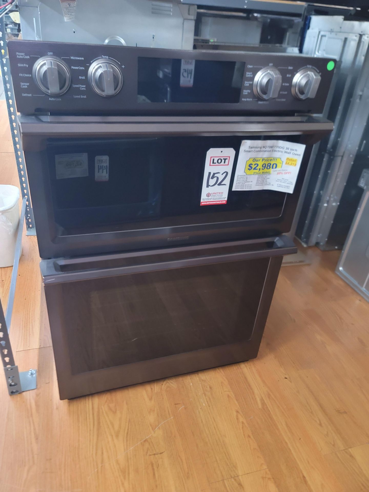 SAMSUNG 30" SMART COMBINATION MICROWAVE & ELECTRIC WALL OVEN, 5.1 CU. FT. CAPACITY, IN BLACK