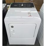 WHIRLPOOL 29" ELECTRIC DRYER IN WHITE, MODEL WED5050LW1