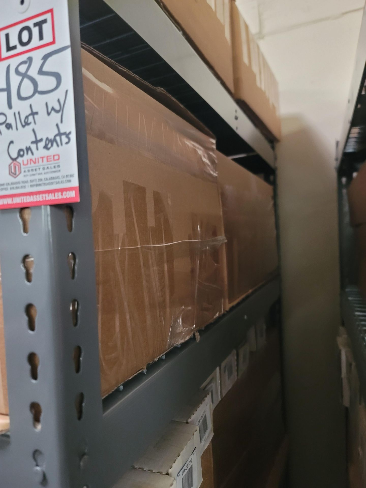 LOT - SHELF UNIT, 3' X 4', W/ CONTENTS OF CAR PARTS - Image 4 of 5