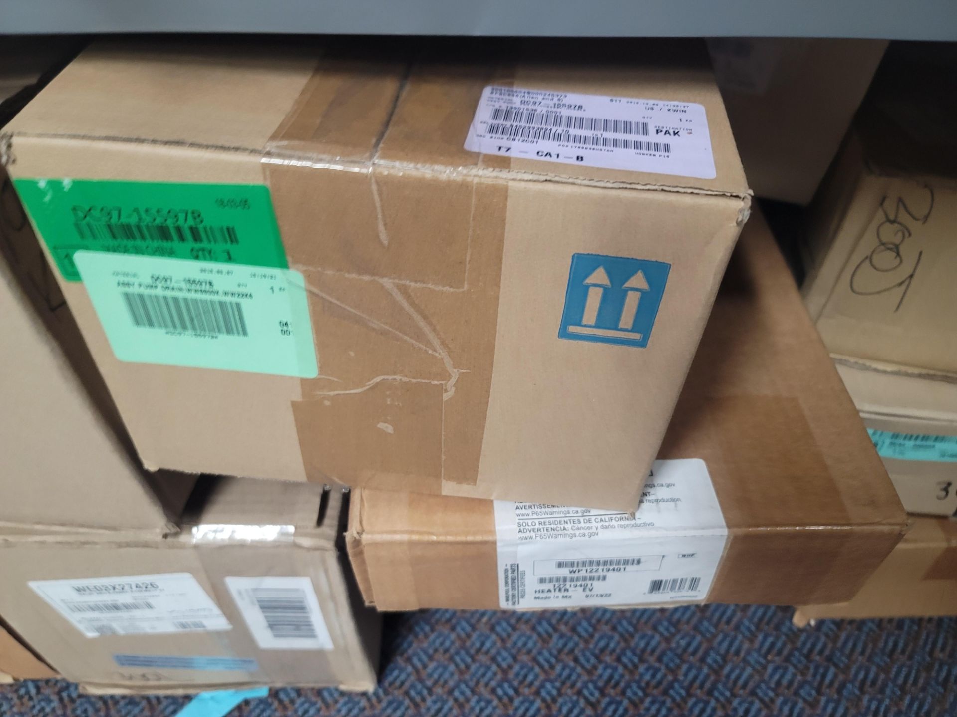 LOT - 8' SHELF UNIT W/ CONTENTS OF APPLIANCE REPLACEMENT PARTS - Image 21 of 23