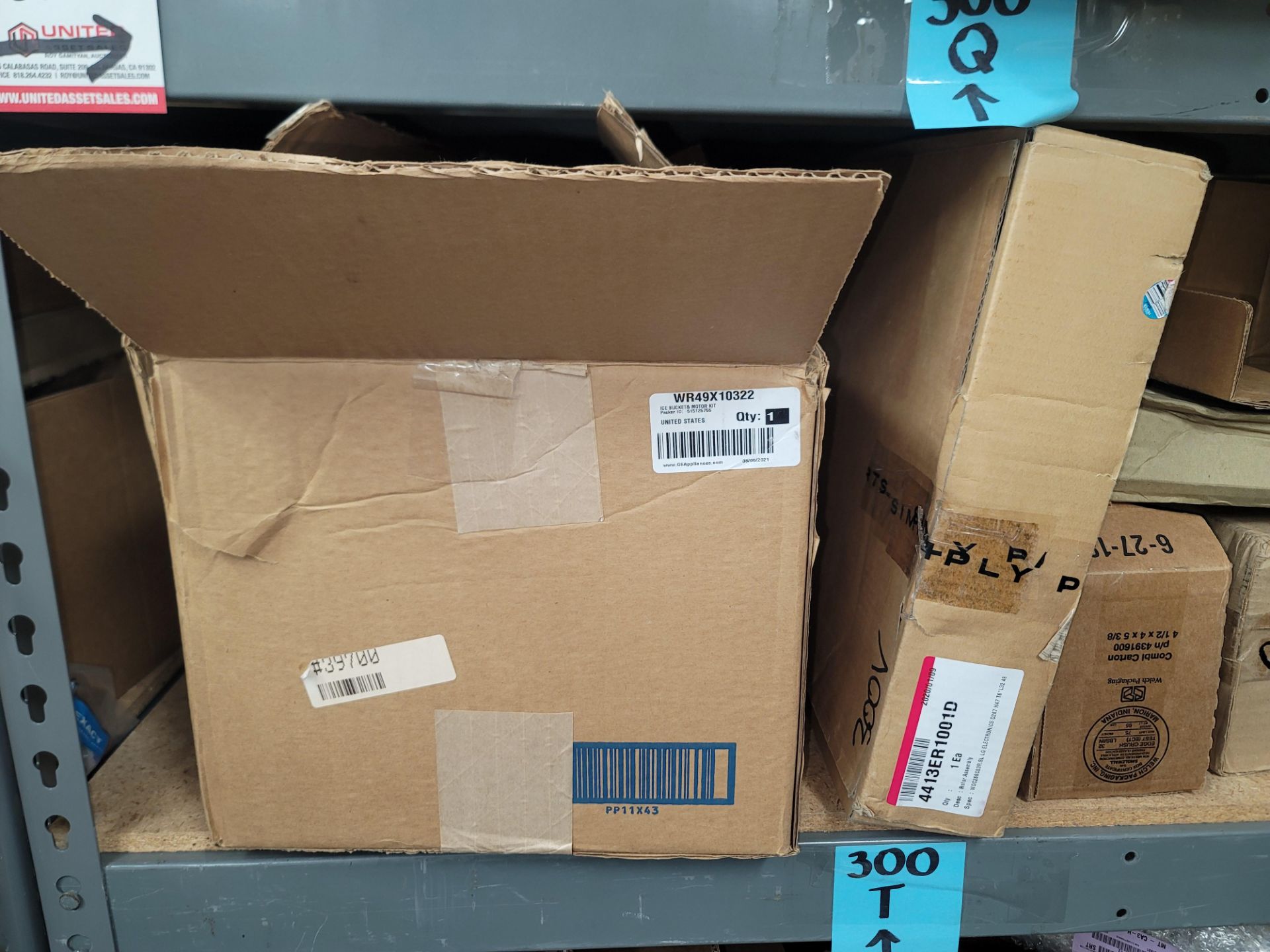 LOT - 8' SHELF UNIT W/ CONTENTS OF APPLIANCE REPLACEMENT PARTS - Image 9 of 16