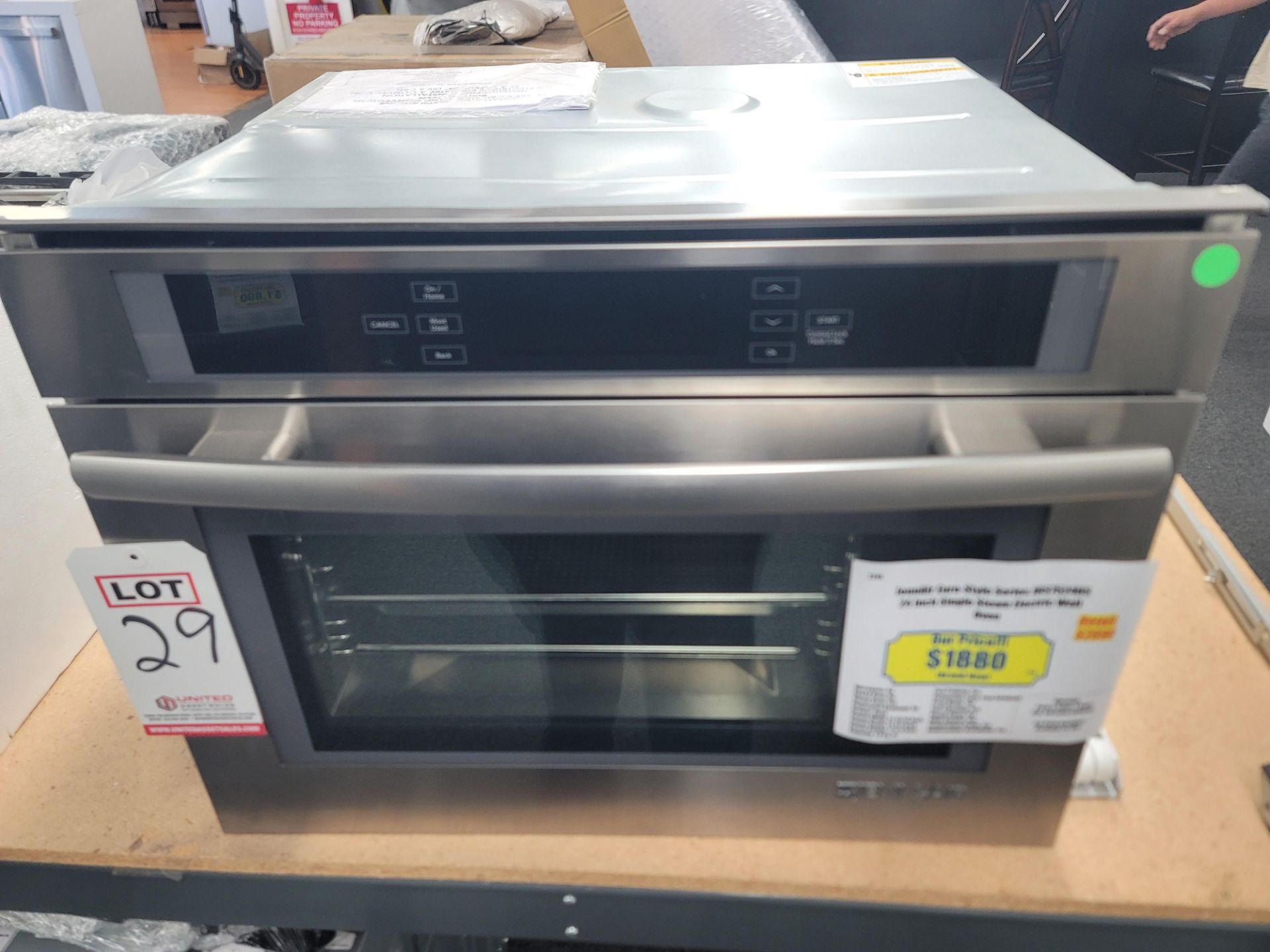 JENNAIR EURO-STYLE SERIES 24" SINGLE STEAM ELECTRIC WALL OVEN W/ 1.3 CU. FT. CAPACITY IN STAINLESS - Image 4 of 5