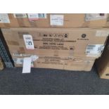 GE 36" TELESCOPIC DOWNDRAFT RANGE HOOD, MODEL UVD6361DPBB, IN ORIGINAL CARTON