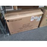 GE 30" WALL MOUNT PYRAMID CHIMNEY HOOD, MODEL JVW5301SJSS, IN ORIGINAL CARTON