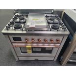 ILVE MAJESTIC II COLLECTION 36" FREESTANDING DUAL FUEL RANGE W/ (6) GAS BURNERS AND 3.5 CU. FT.