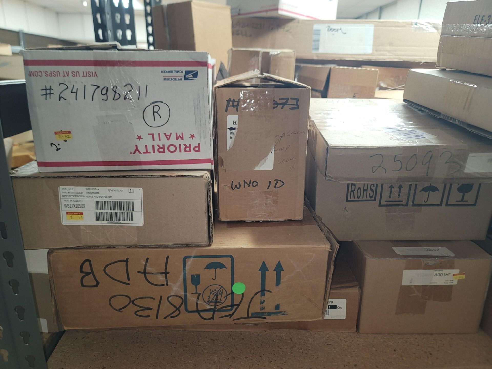 LOT - 8' SHELF UNIT W/ CONTENTS OF APPLIANCE REPLACEMENT PARTS - Image 2 of 19