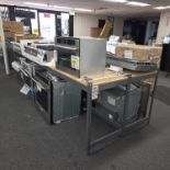 LOT - (6) SHELF UNITS, 8' X 2' X 3' HT, CONTENTS NOT INCLUDED, (DELAYED PICKUP UNTIL WEDNESDAY,