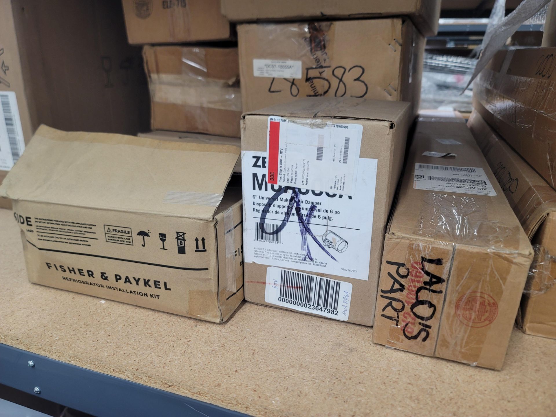 LOT - CONTENTS OF (2) 8' X 4' SHELVES, TO INCLUDE LOOSE AND BOXED APPLIANCE REPLACEMENT PARTS - Image 23 of 24