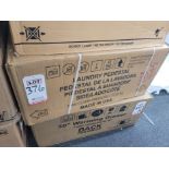 GE 28" LAUNDRY PEDESTAL W/ 13" HT, IN WHITE, MODEL GFP1328SKWW, IN ORIGINAL CARTON