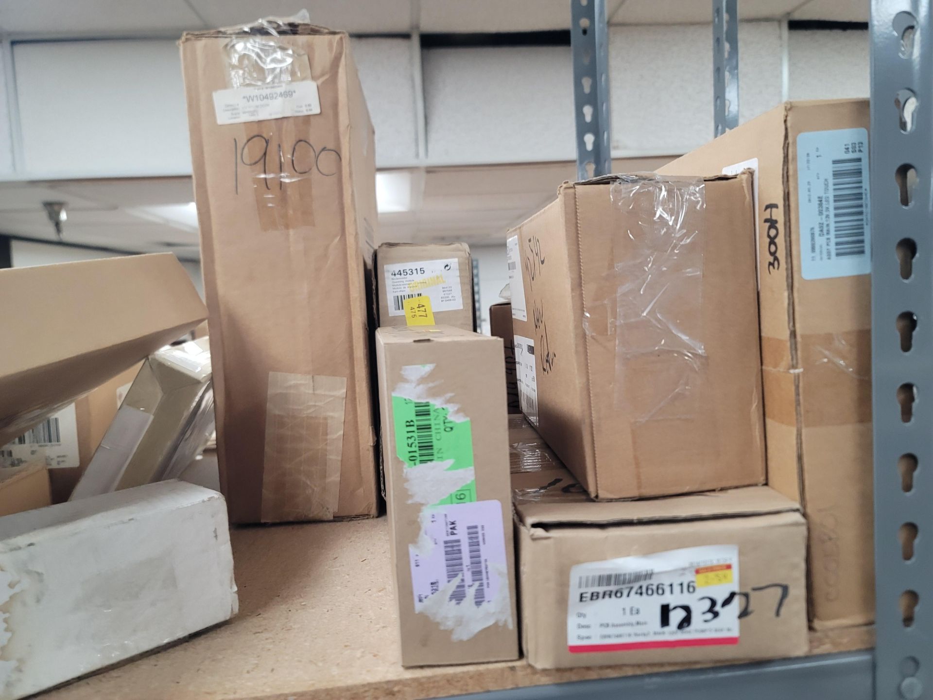 LOT - 8' SHELF UNIT W/ CONTENTS OF APPLIANCE REPLACEMENT PARTS - Image 2 of 33