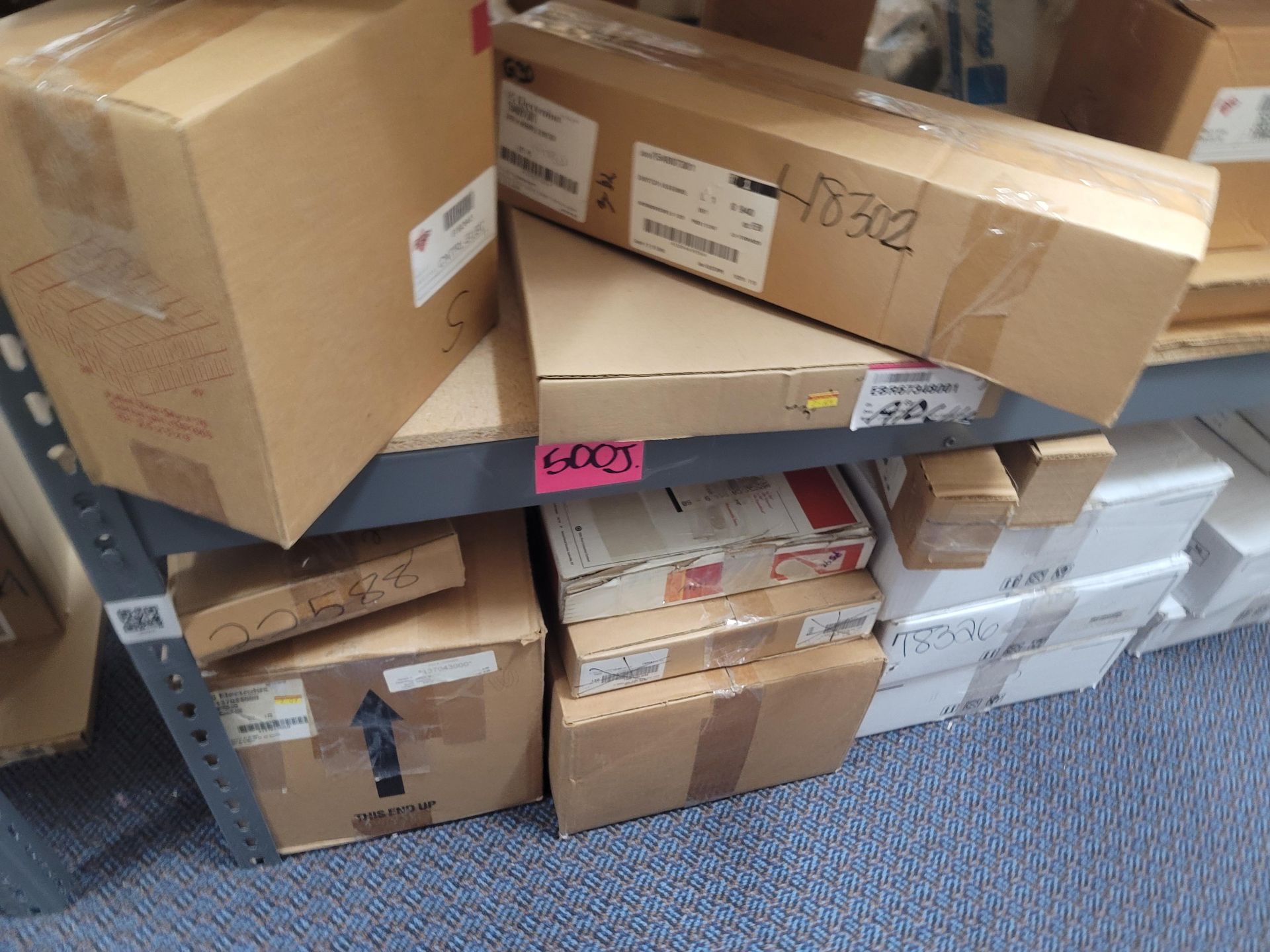 LOT - 8' SHELF UNIT W/ CONTENTS OF APPLIANCE REPLACEMENT PARTS - Image 33 of 33