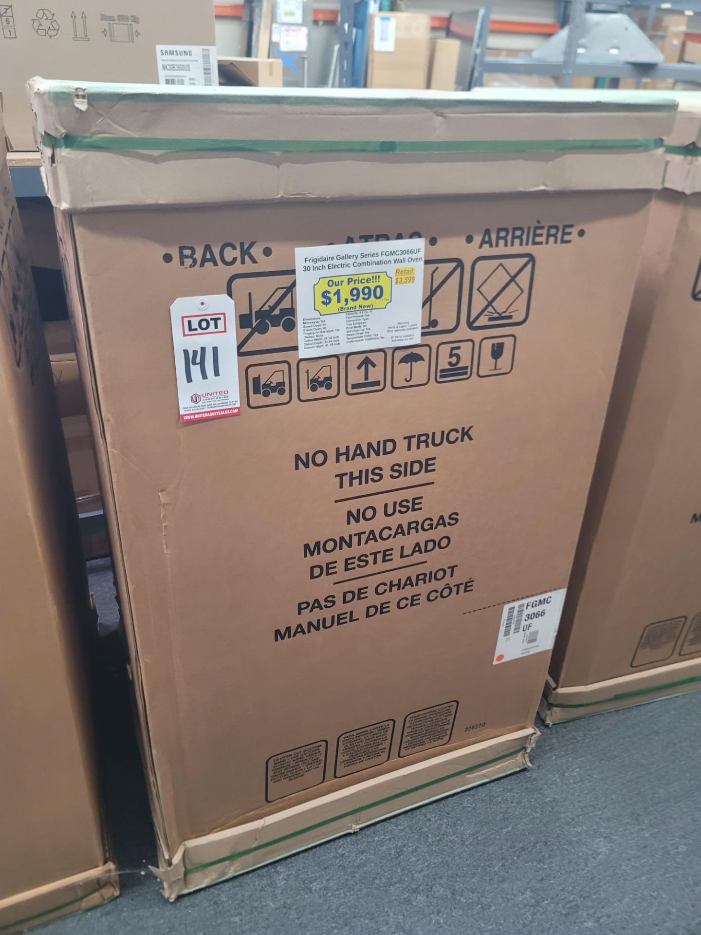 FRIGIDAIRE GALLERY SERIES 30" ELECTRIC COMBINATION MICROWAVE & WALL OVEN IN STAINLESS STEEL, MODEL