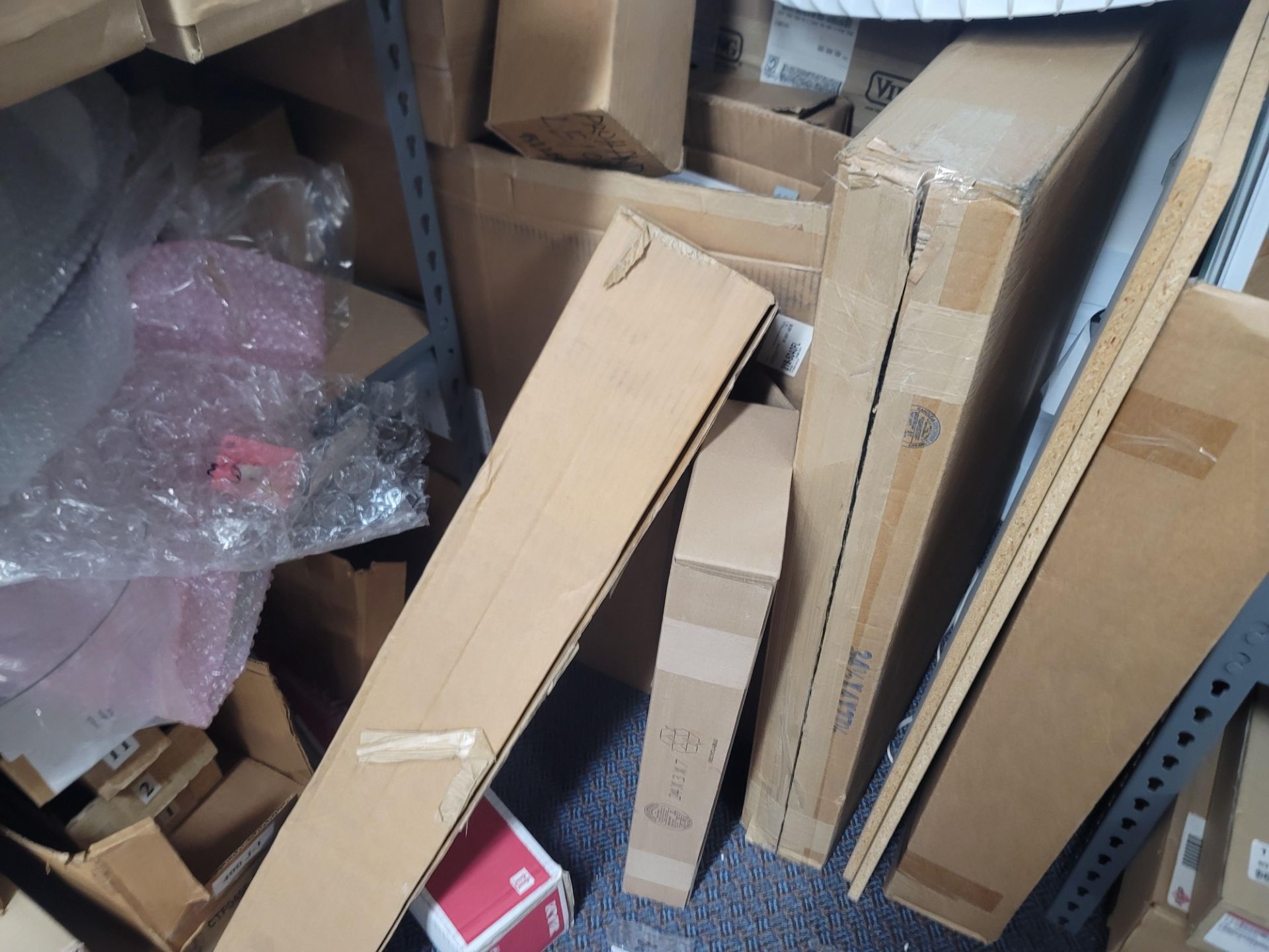 LOT - ALL ITEMS ON WALL INCLUDING CORNER, W/ (2) SHELF UNITS FILLED W/ APPLIANCE REPLACEMENT PARTS - Image 13 of 15