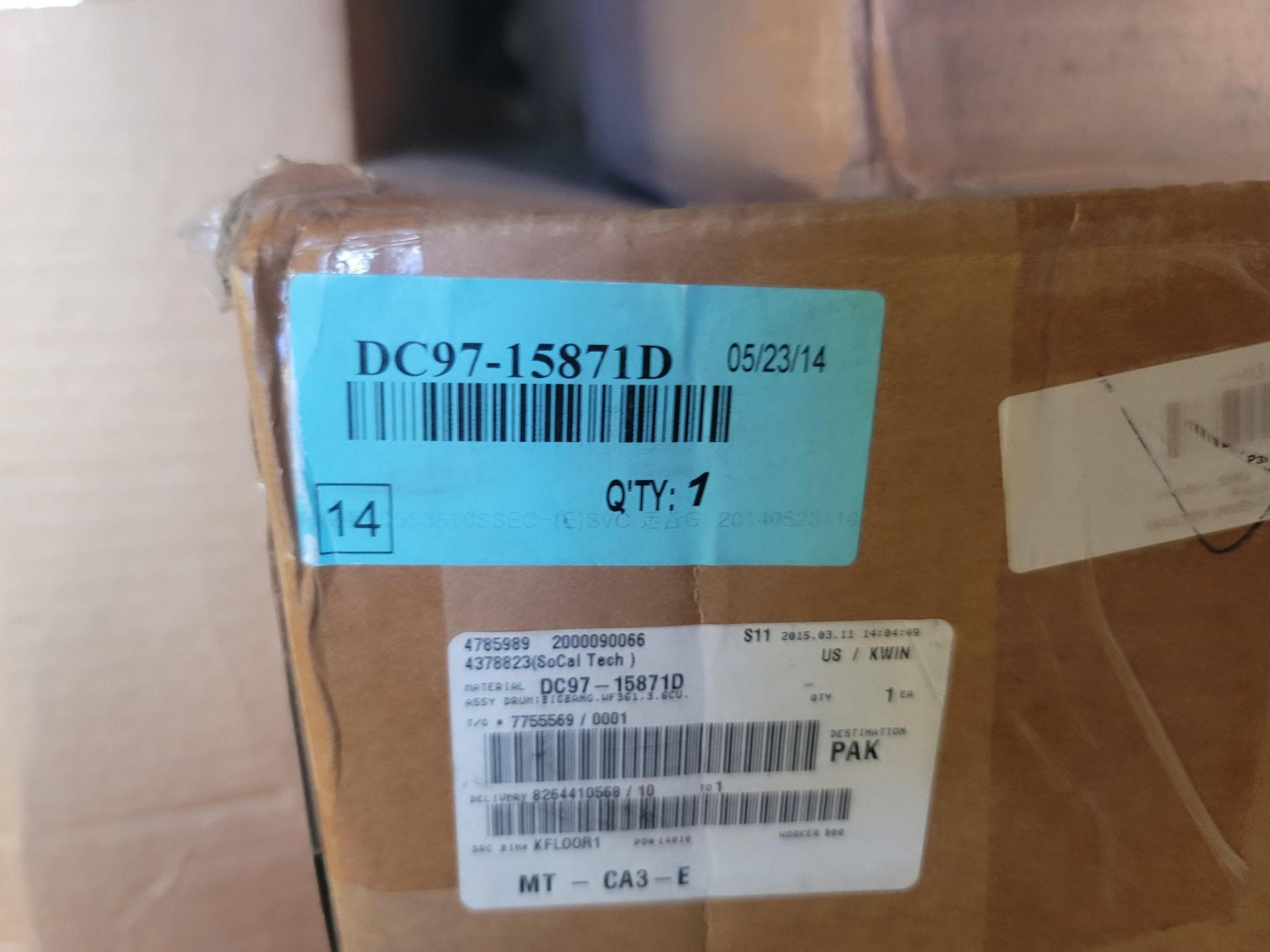 LOT - (1) SHELF OF BOXED APPLIANCE REPLACEMENT PARTS, LARGE UNKNOWN QTY OF CARTONS - Image 14 of 22