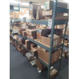 LOT - 8' SHELF UNIT W/ CONTENTS OF APPLIANCE REPLACEMENT PARTS