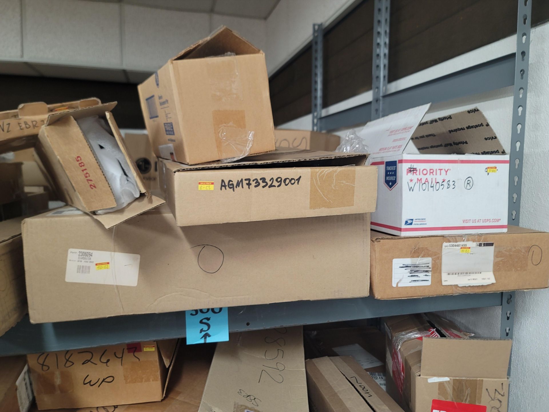 LOT - 8' SHELF UNIT W/ CONTENTS OF APPLIANCE REPLACEMENT PARTS - Image 5 of 16