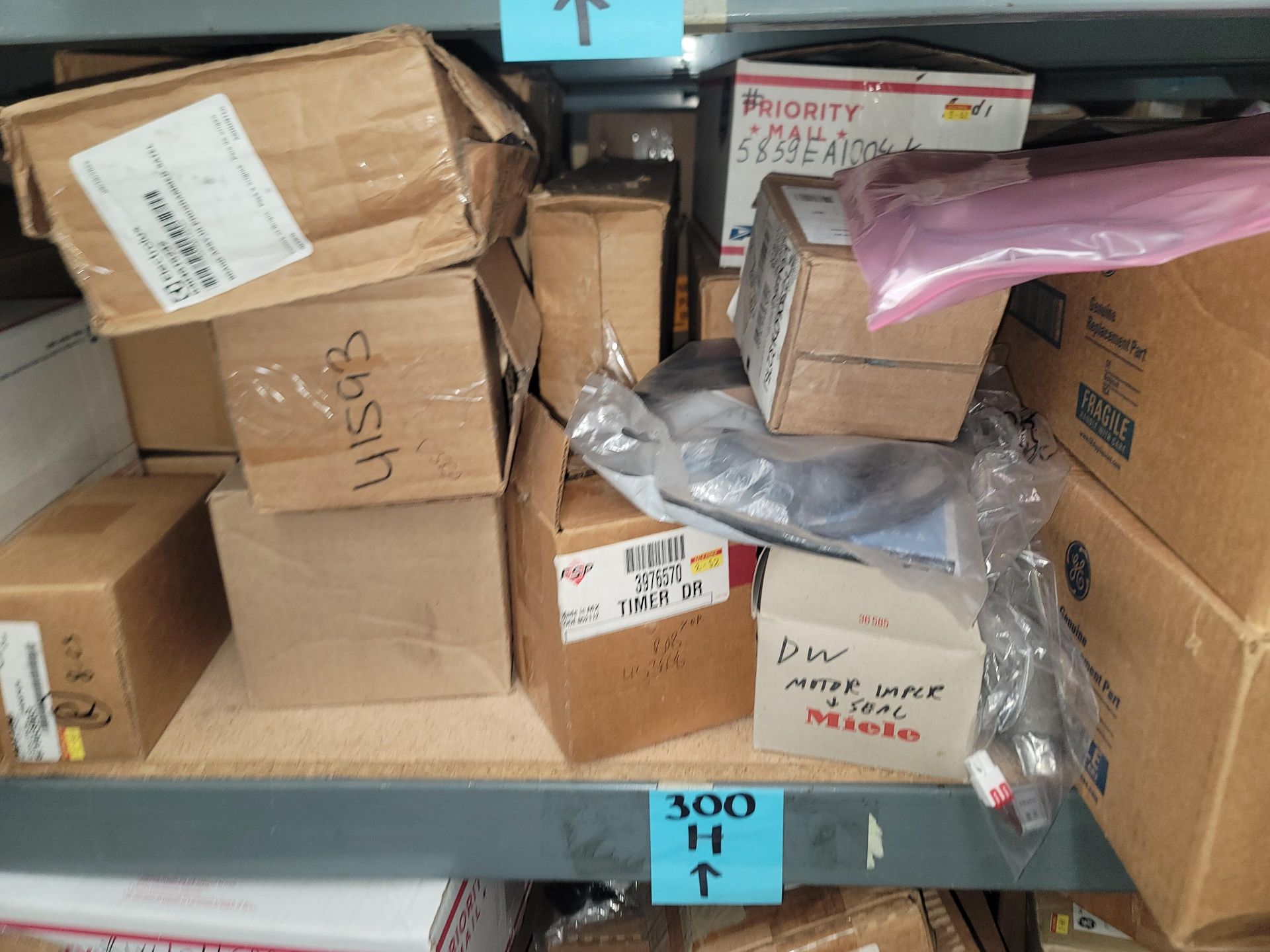 LOT - 8' SHELF UNIT W/ CONTENTS OF APPLIANCE REPLACEMENT PARTS - Image 12 of 16