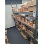 LOT - 8' SHELF UNIT W/ CONTENTS OF APPLIANCE REPLACEMENT PARTS