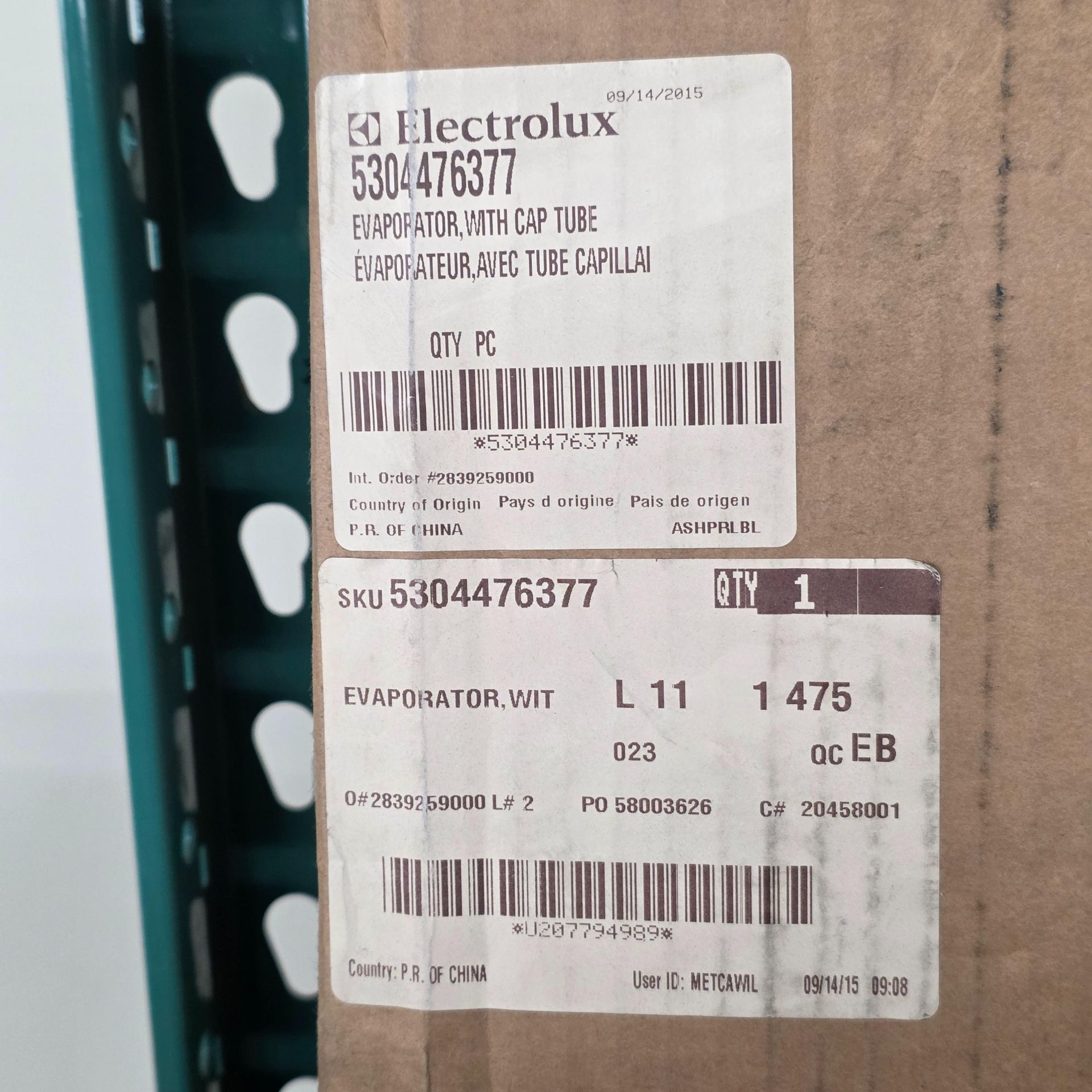 LOT - SHELF OF BOXED APPLIANCE REPLACEMENT PARTS, APPROX. (10) CARTONS - Image 2 of 11