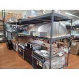 LOT - (2) SHELF UNITS, 8' X 4' X 7' HT, CONTENTS NOT INCLUDED, (DELAYED PICKUP UNTIL WEDNESDAY,