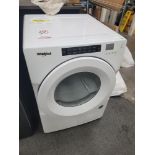 WHIRLPOOL 27" VENTLESS ELECTRIC DRYER IN WHITE, 7.4 CU. FT. CAPACITY, STACKABLE, MODEL WHD560CHW