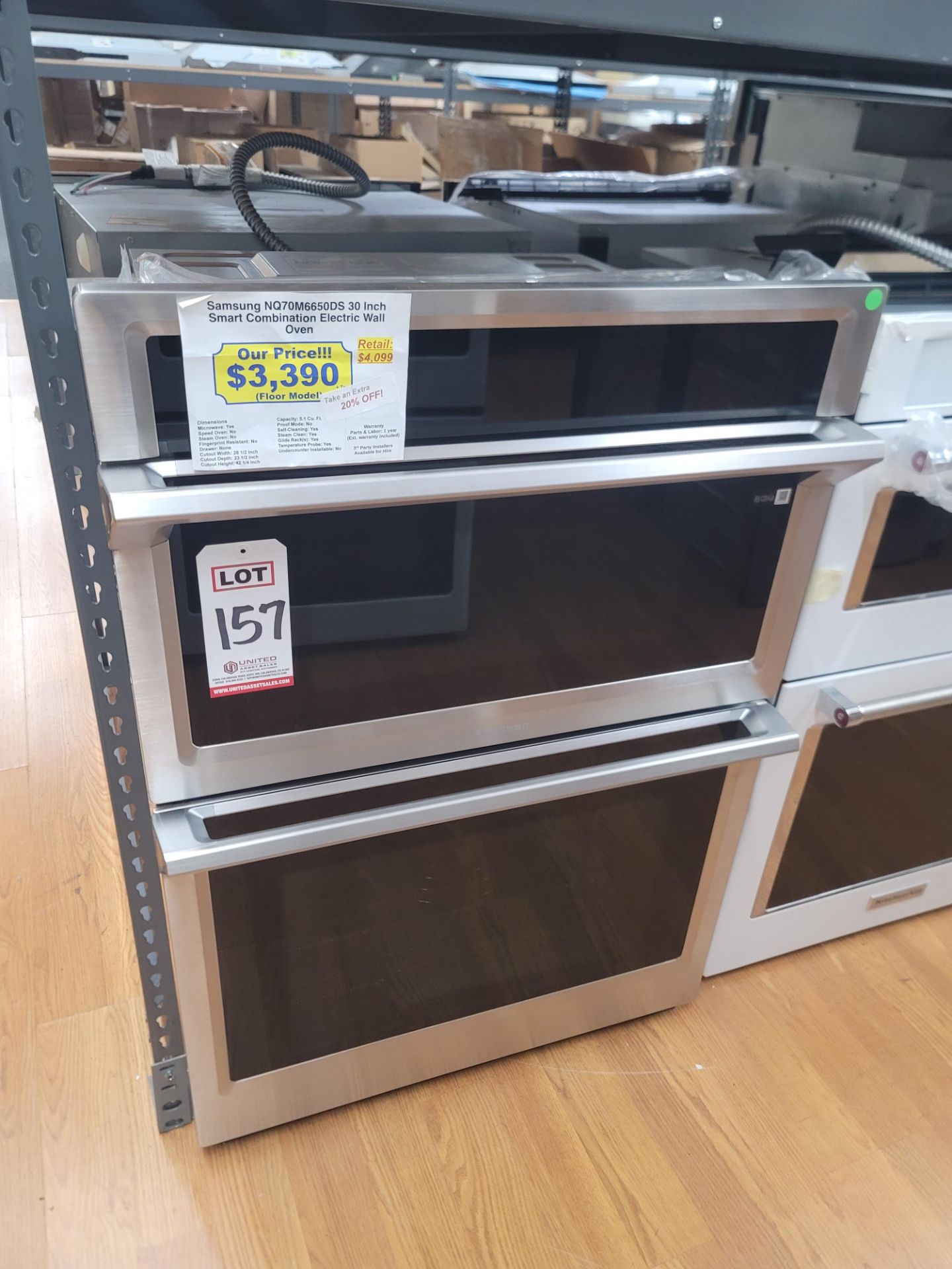 SAMSUNG 30" SMART COMBINATION MICROWAVE & ELECTRIC WALL OVEN, 5.1 CU. FT. CAPACITY, IN STAINLESS