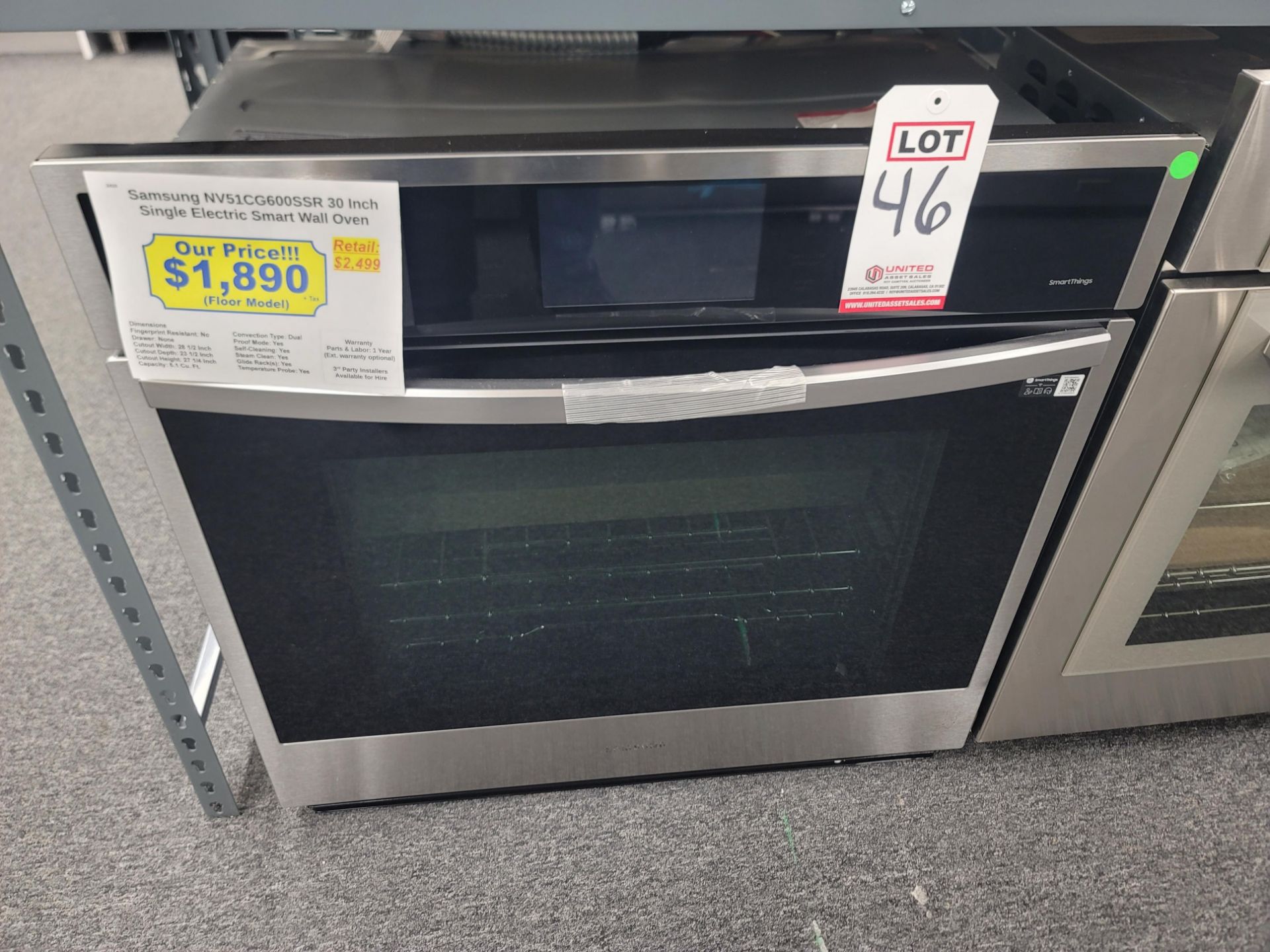 SAMSUNG 30" SINGLE ELECTRIC SMART WALL OVEN W/ 5.1 CU. FT. CAPACITY IN STAINLESS STEEL, MODEL