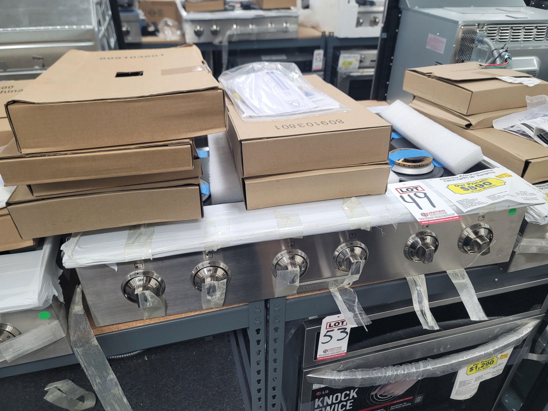 ELECTROLUX ICON PROFESSIONAL 36" GAS RANGETOP W/ (6) BURNERS IN STAINLESS STEEL, MODEL E36GC76PRS