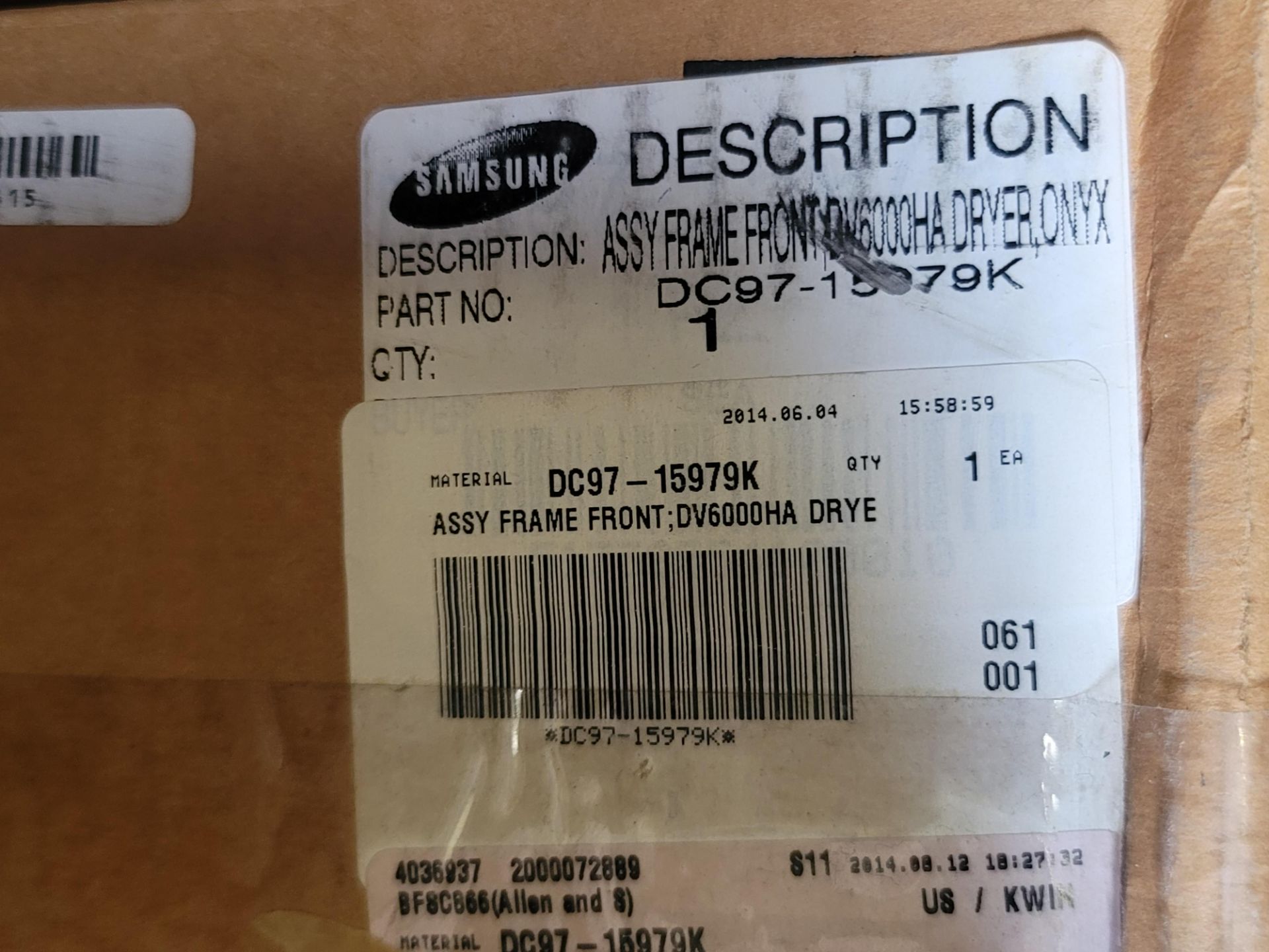 LOT - (1) SHELF OF BOXED APPLIANCE REPLACEMENT PARTS, APPROX. (13) CARTONS - Image 5 of 8