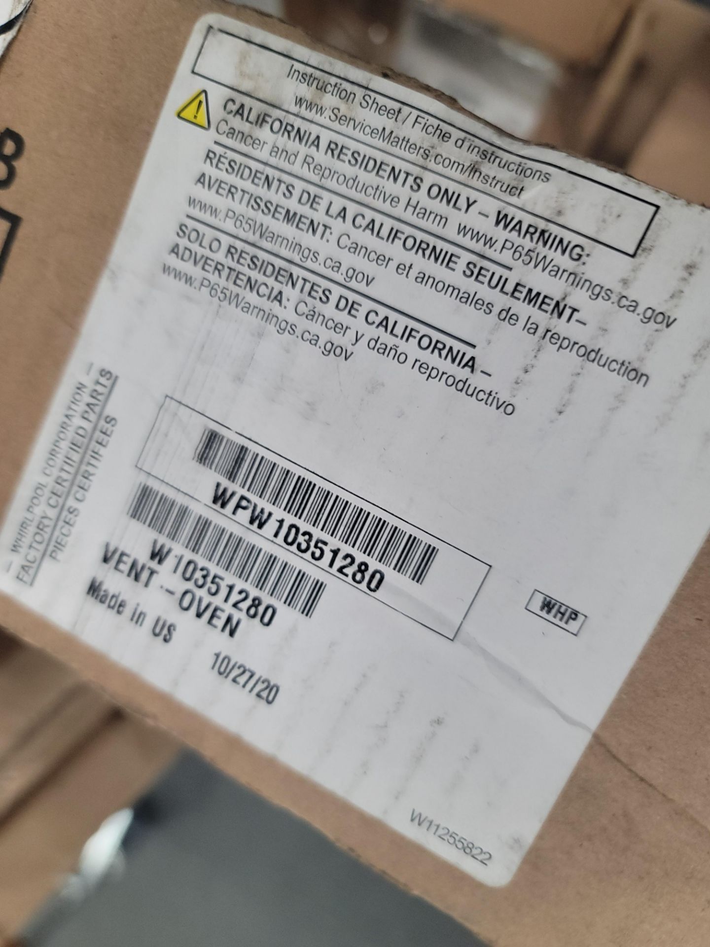 LOT - CONTENTS ONLY OF WIRE CART, TO CONTAIN APPLIANCE REPLACEMENT PARTS, PLUS BOX OF PARTS IN - Image 11 of 29