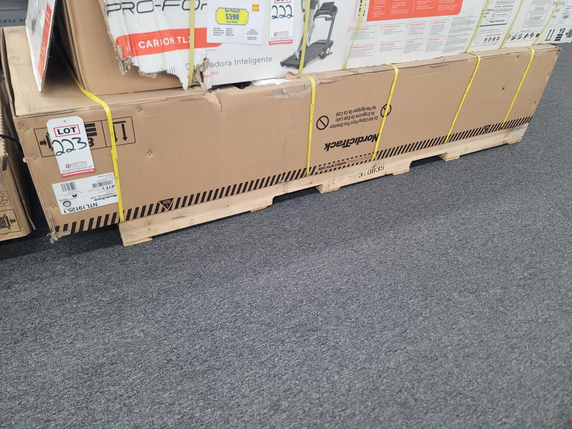 NORDICTRACK COMMERCIAL 2450 TREADMILL IN BLACK, MODEL NTL19125.1, STILL IN BOX