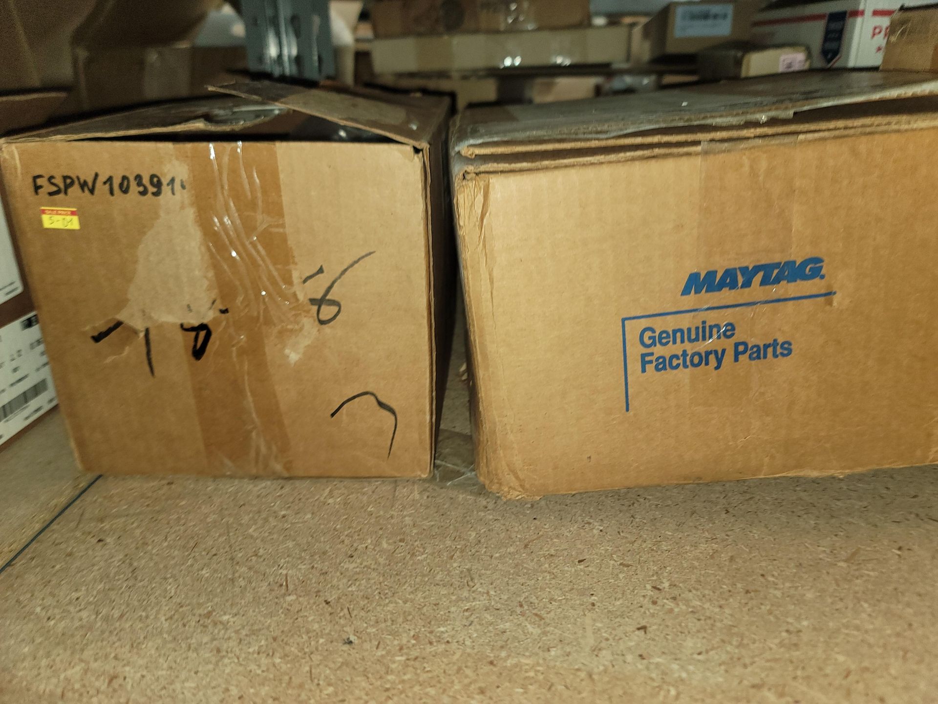 LOT - 8' SHELF UNIT W/ CONTENTS OF APPLIANCE REPLACEMENT PARTS - Image 11 of 19