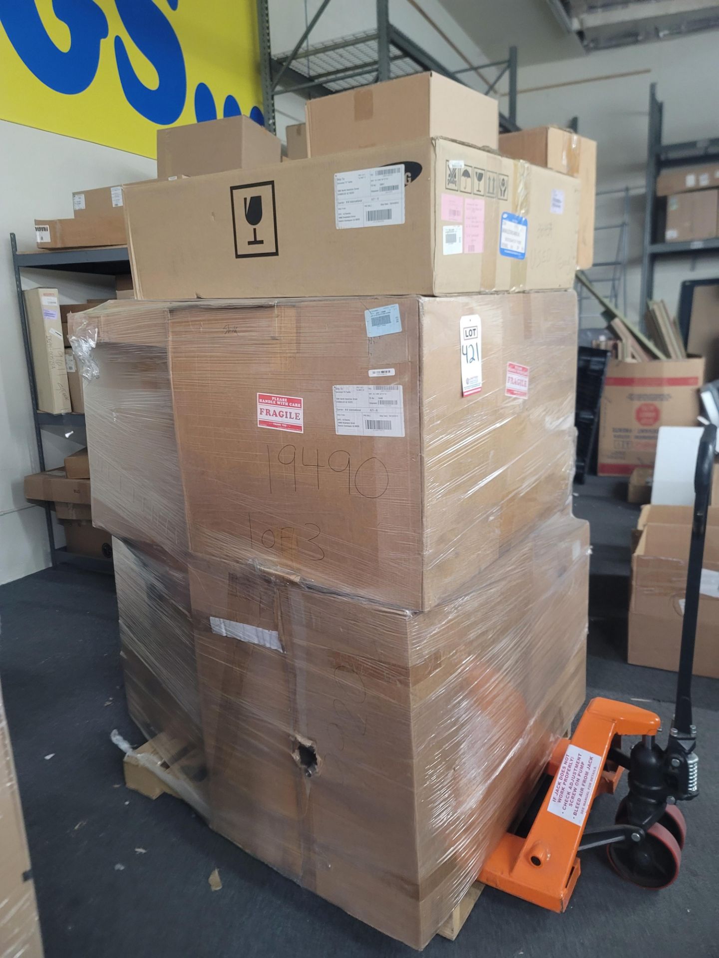 LOT - PALLET OF BOXED APPLIANCE REPLACEMENT PARTS