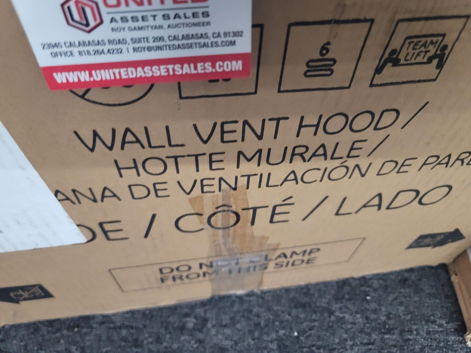 CAFE 30" WALL MOUNT RANGE HOOD IN MATTE WHITE, MODEL CVW73014MWM, IN ORIGINAL CARTON - Image 2 of 3