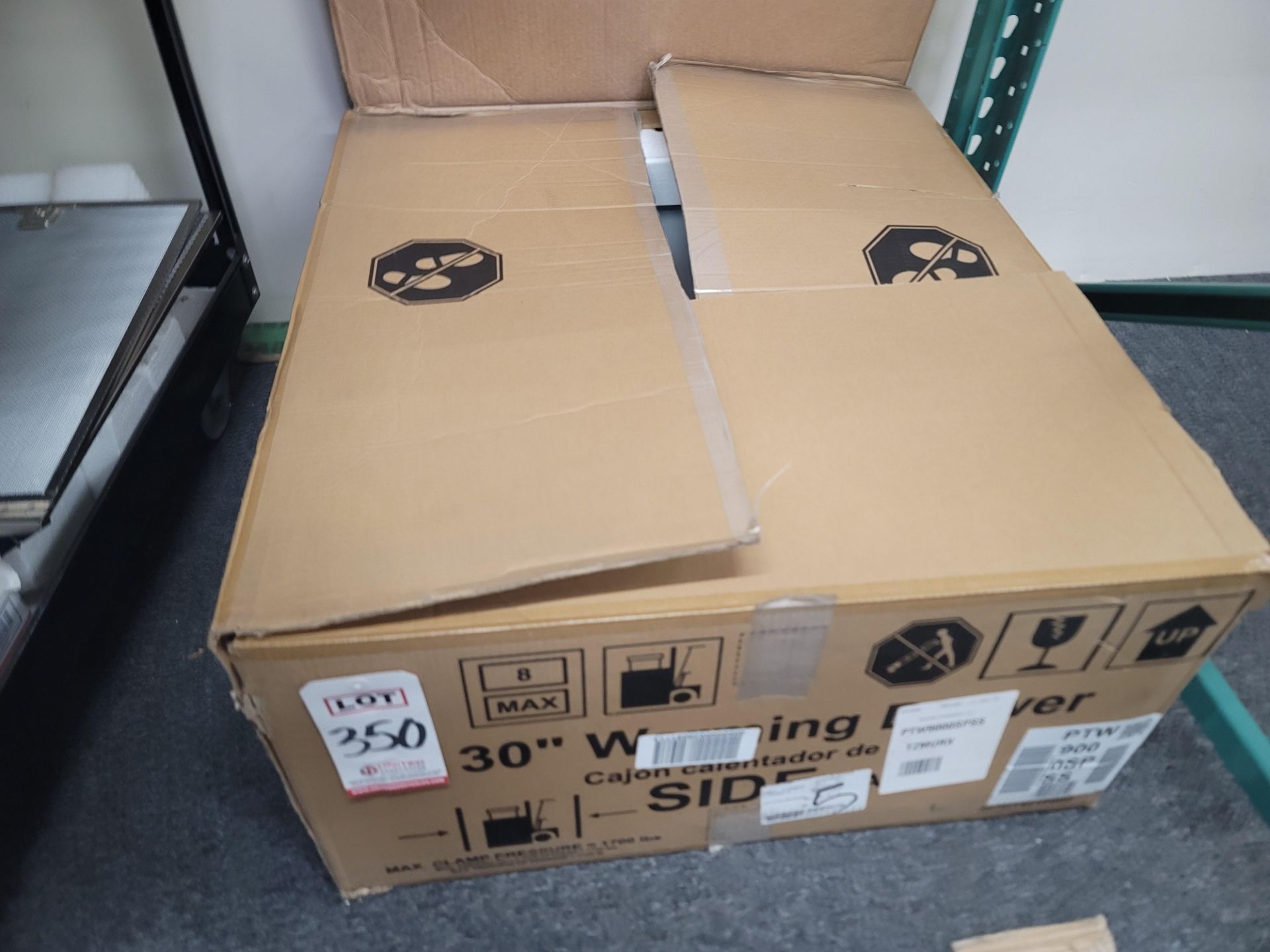 GE 30" WARMING DRAWER, MODEL PTW9000SPSS, IN ORIGINAL CARTON