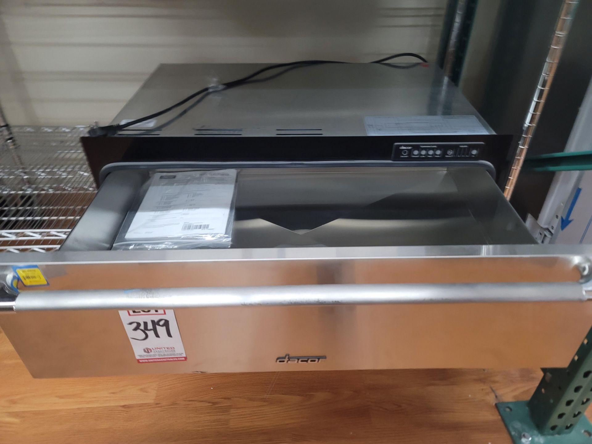 DACOR RENAISSANCE EPICURE 36" WARMING DRAWER, MODEL EWD36SCH - Image 2 of 3
