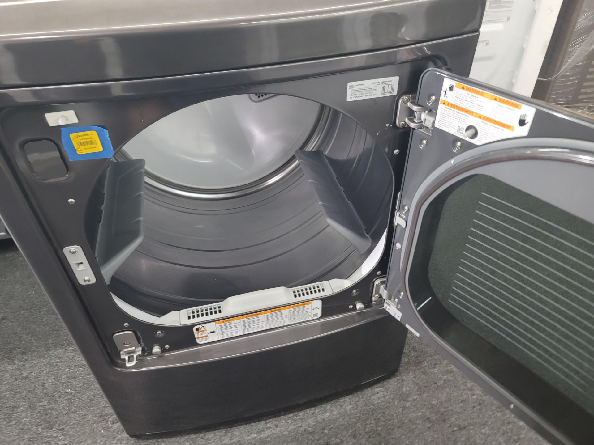 LG 27" ELECTRIC SMART DRYER IN BLACK, 7.3 CU. FT. CAPACITY, MODEL DLEX7900BE - Image 2 of 4