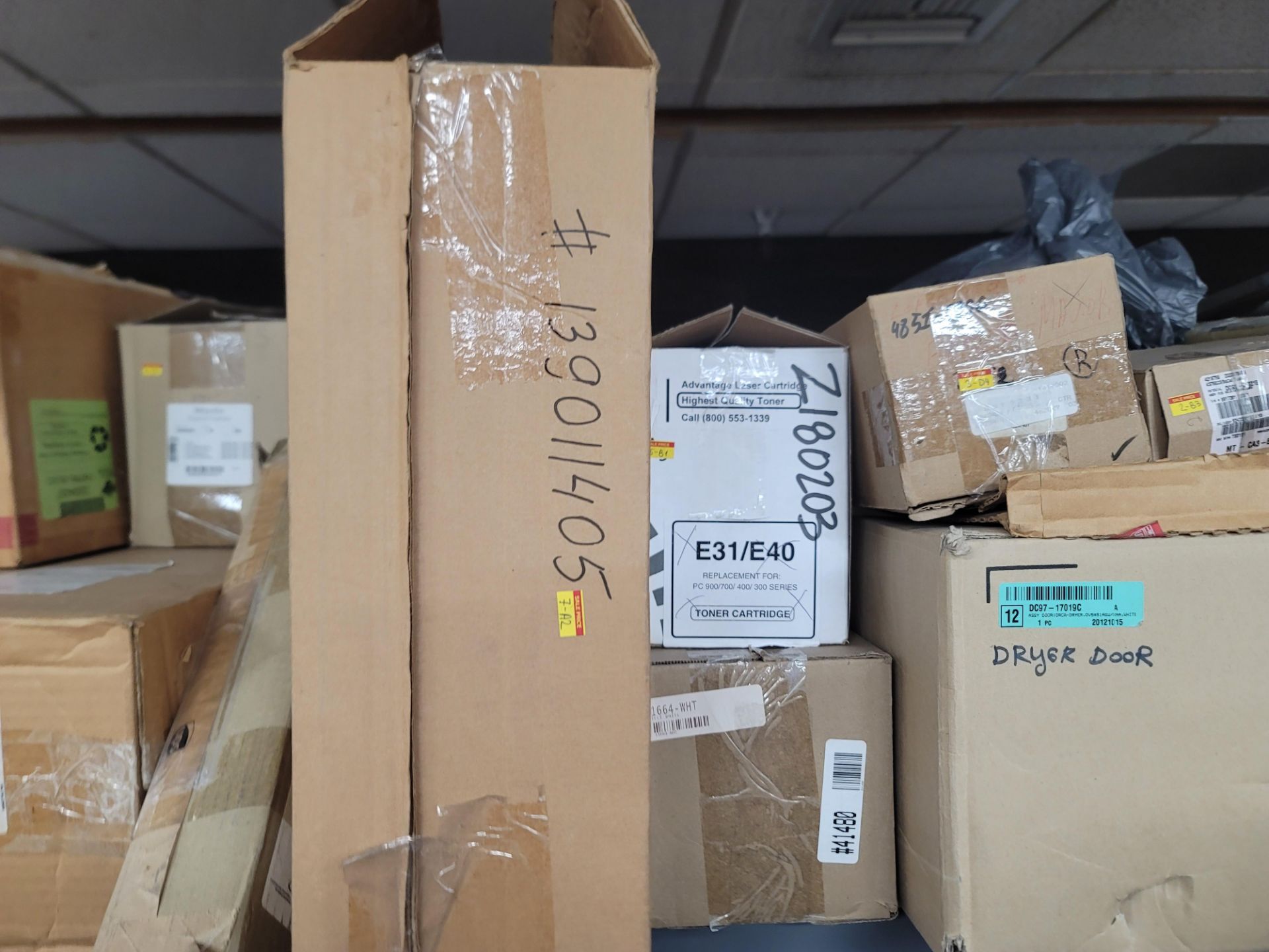 LOT - 8' SHELF UNIT W/ CONTENTS OF APPLIANCE REPLACEMENT PARTS - Image 4 of 17