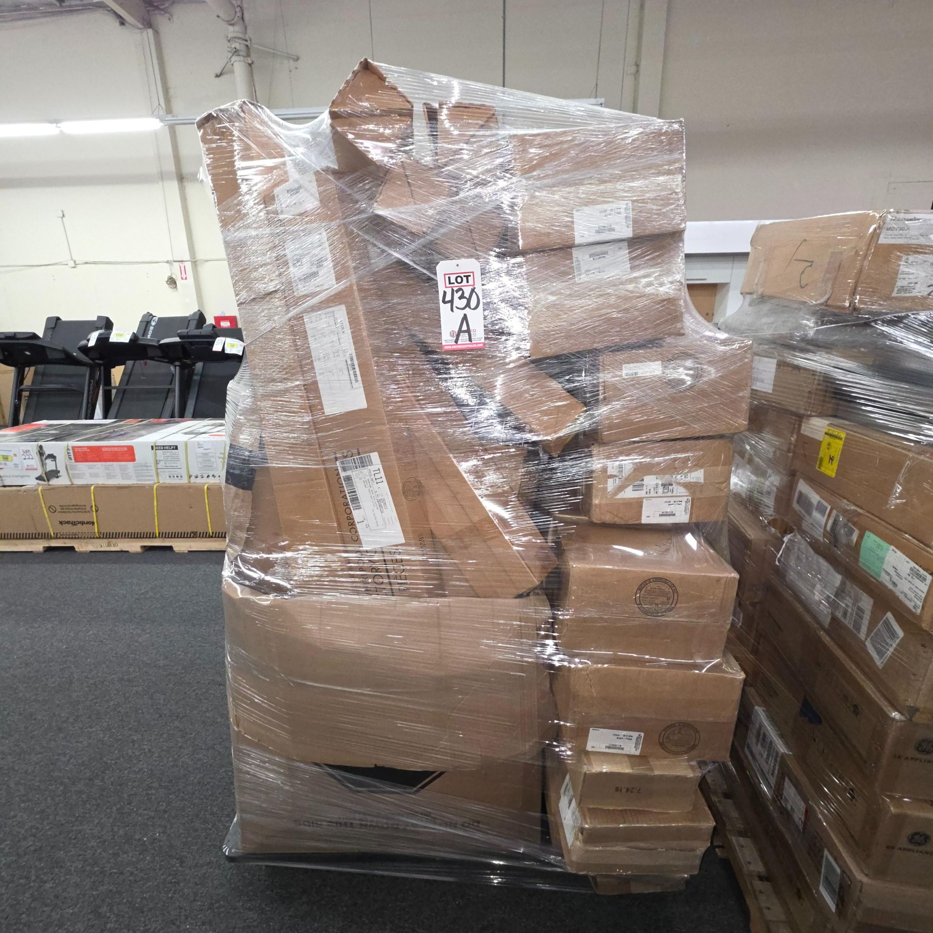 LOT - PALLET OF BOXED APPLIANCE REPLACEMENT PARTS