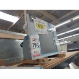 WHIRLPOOL 36" WALL MOUNT GLASS CANOPY CHIMNEY RANGE HOOD, MODEL GXW6536DXS