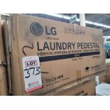 LG 29" LAUNDRY PEDESTAL W/ 13-9/10" HT, IN WHITE, MODEL WDP5W, IN ORIGINAL CARTON