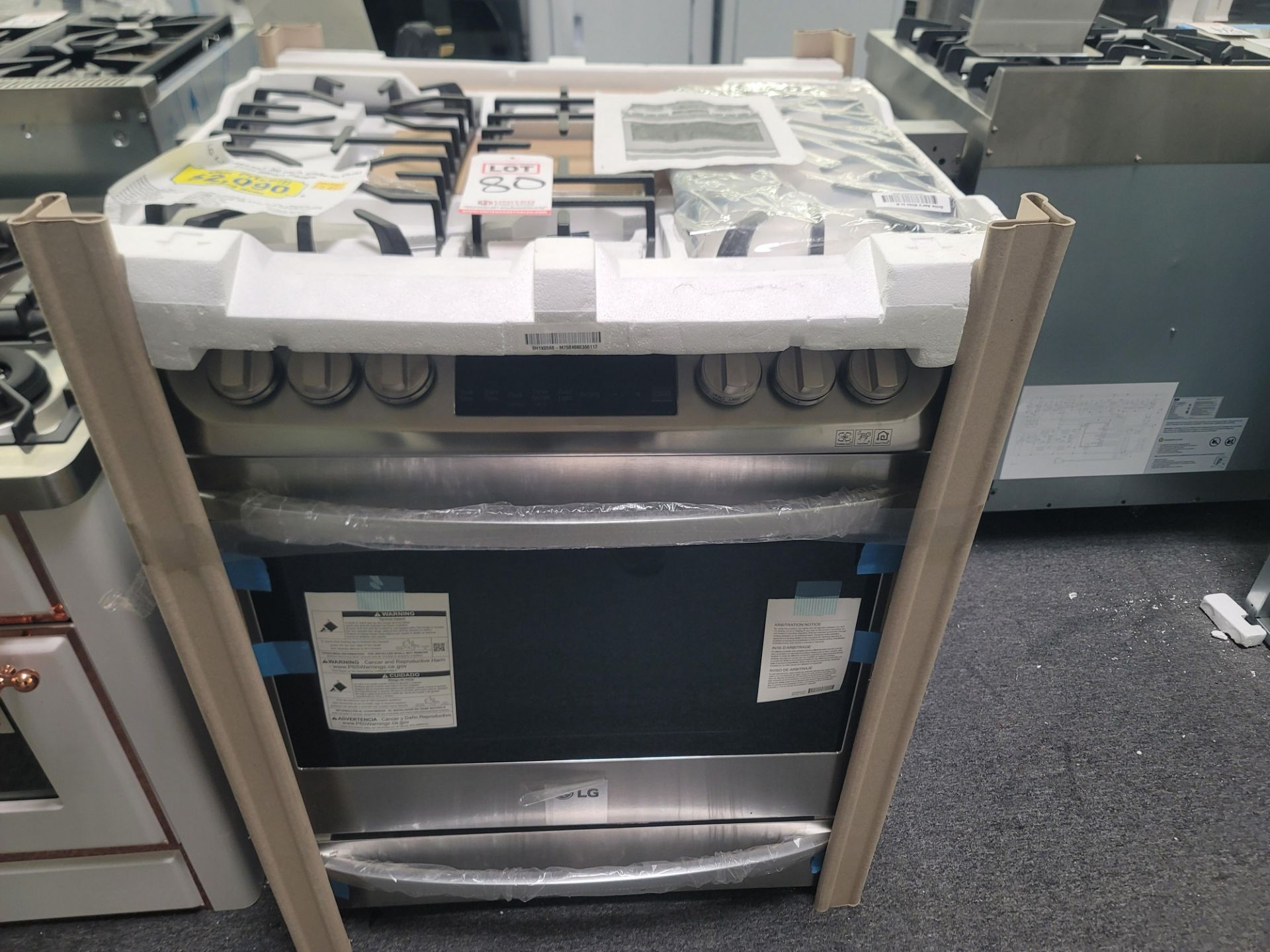 LG 30" SLIDE-IN DUAL FUEL SMART RANGE W/ (5) GAS BURNERS AND 6.3 CU. FT. CAPACITY ELECTRIC OVEN IN