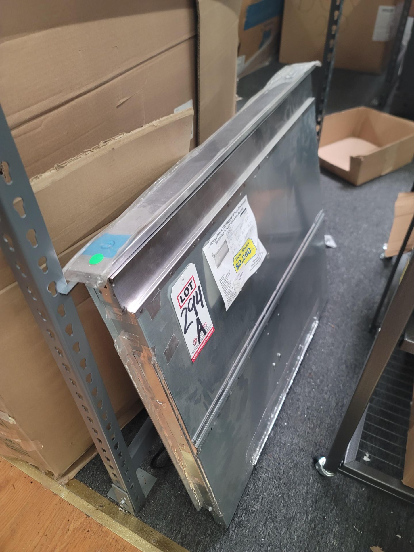 VIKING 5 SERIES 36" DOWNDRAFT VENTILATION SYSTEM W/ HEAT SENSOR, MODEL VDD5360SS