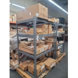 LOT - SHELF UNIT, 49" X 37" X 6' HT, W/ CONTENTS OF APPLIANCE REPLACEMENT PARTS
