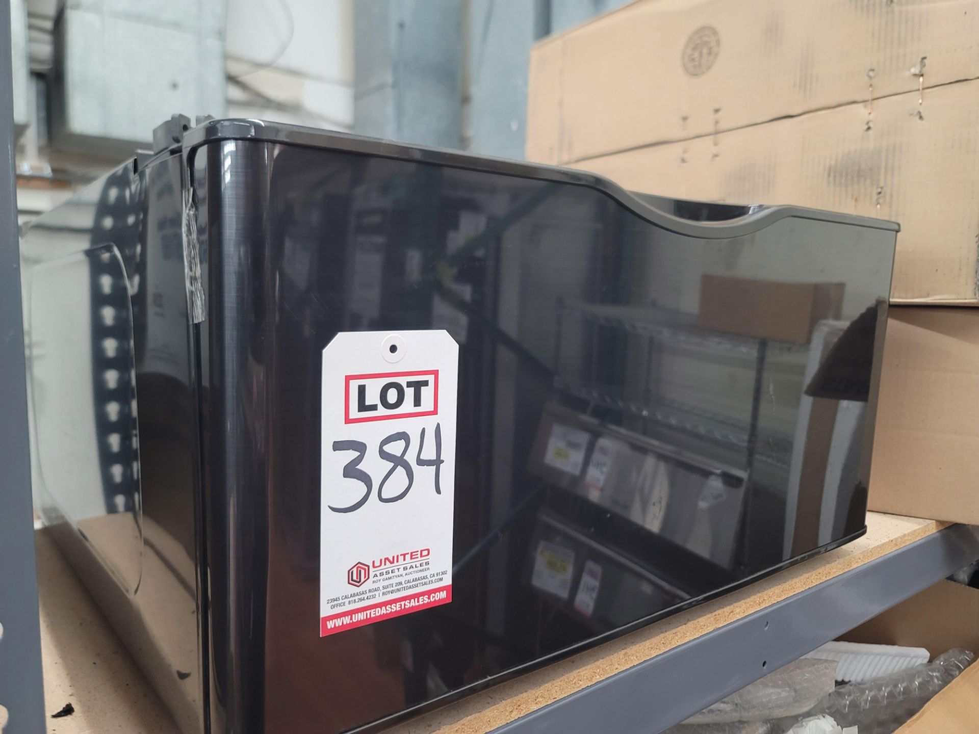 SAMSUNG 27" LAUNDRY PEDESTAL W/ 14" HT, IN BLACK, MODEL WE402NV