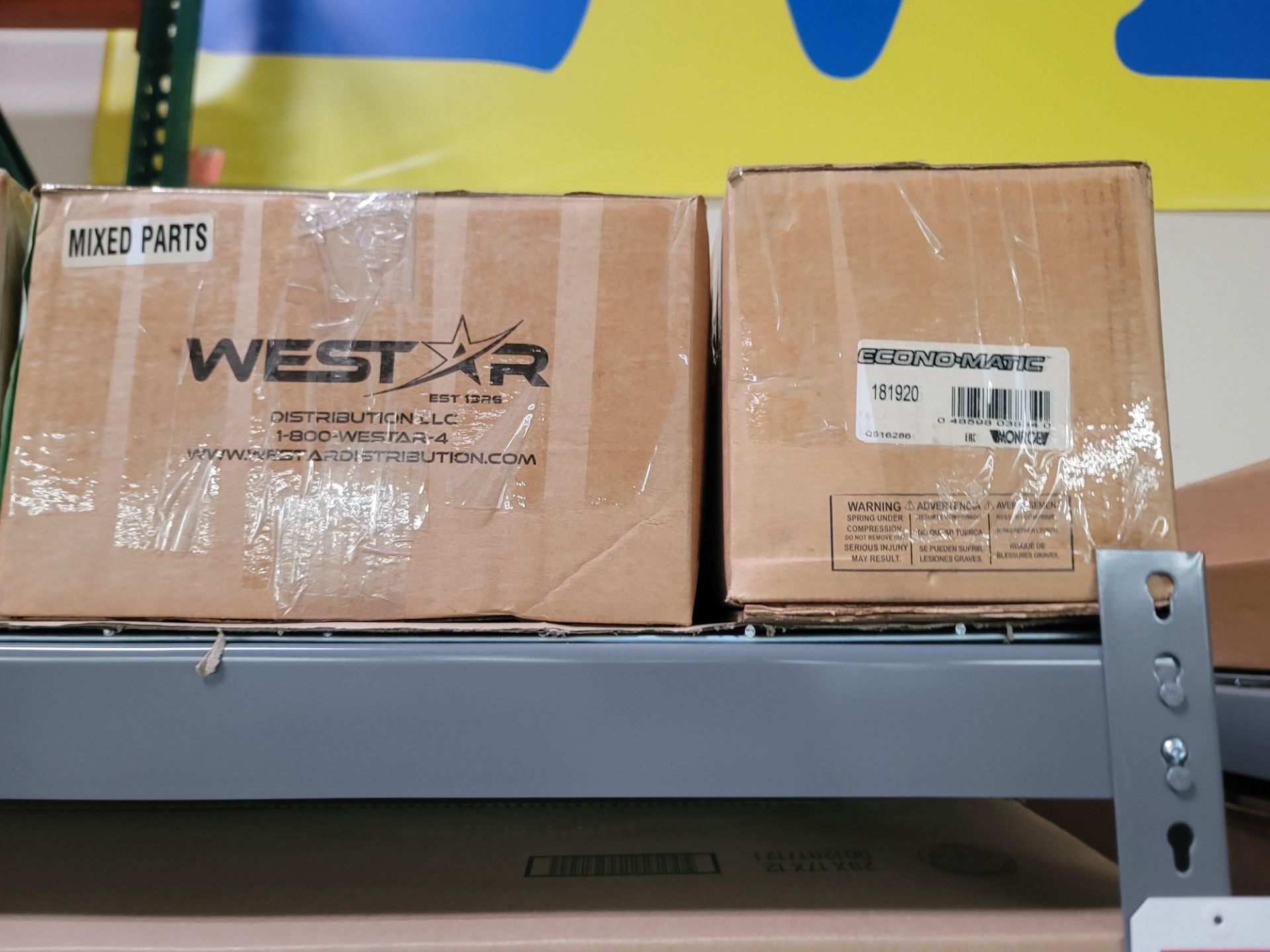 LOT - SHELF UNIT, 3' X 4', W/ CONTENTS OF CAR PARTS - Image 2 of 5