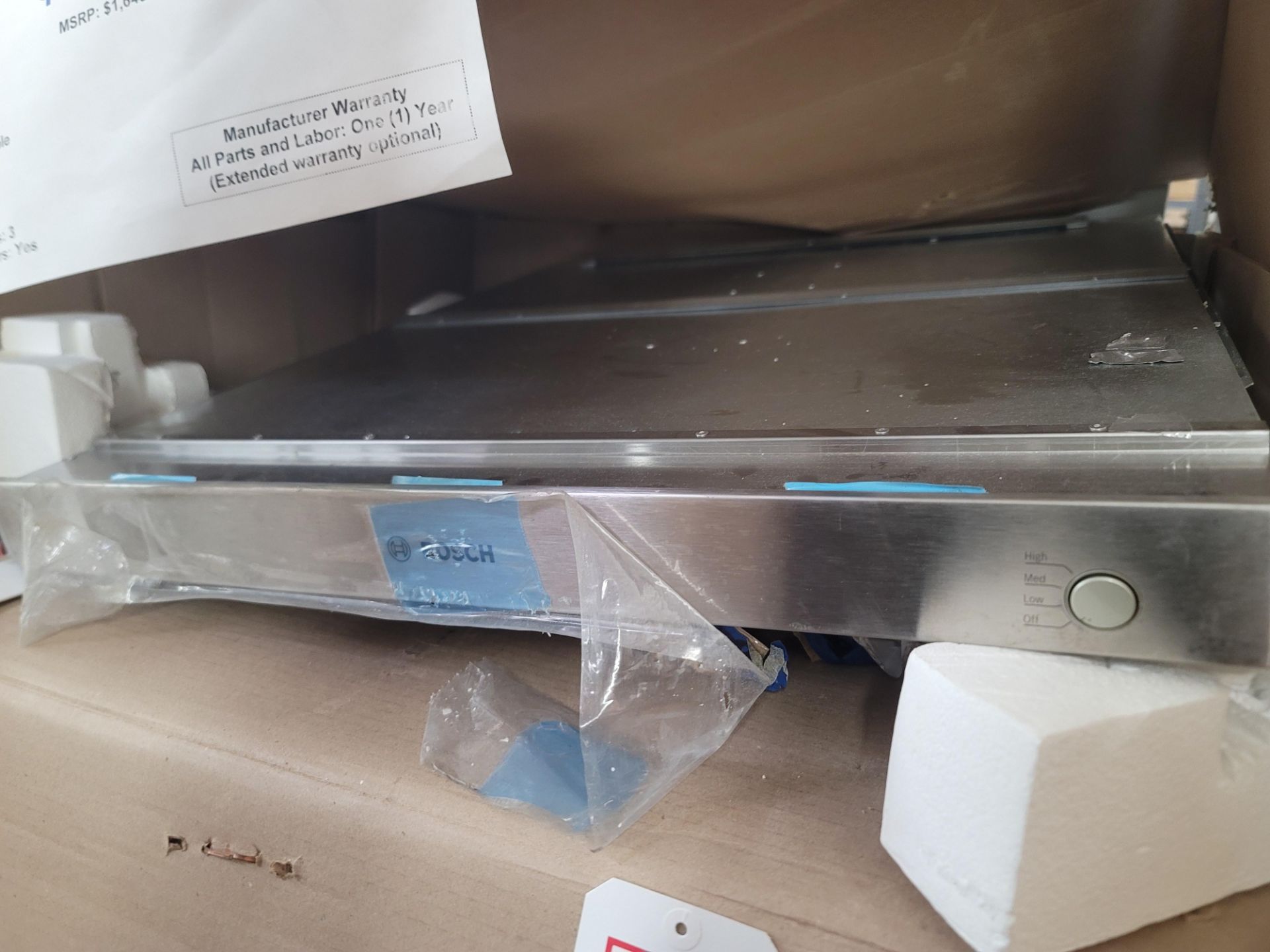 BOSCH 800 SERIES 30" DOWNDRAFT VENTILATION HOOD, MODEL HDD80050UC, OPEN CARTON - Image 2 of 3