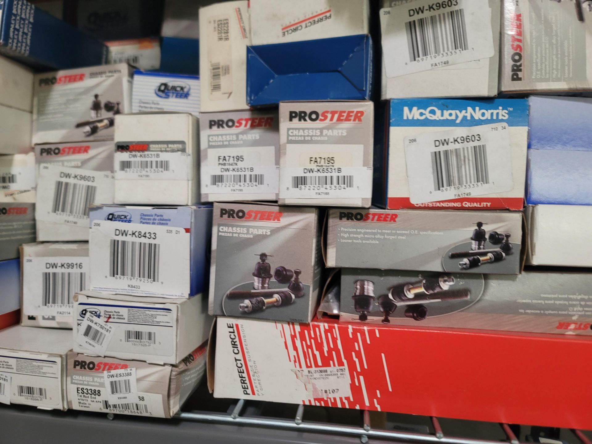 LOT - SHELF UNIT, 3' X 4', W/ CONTENTS OF CAR PARTS - Image 4 of 7