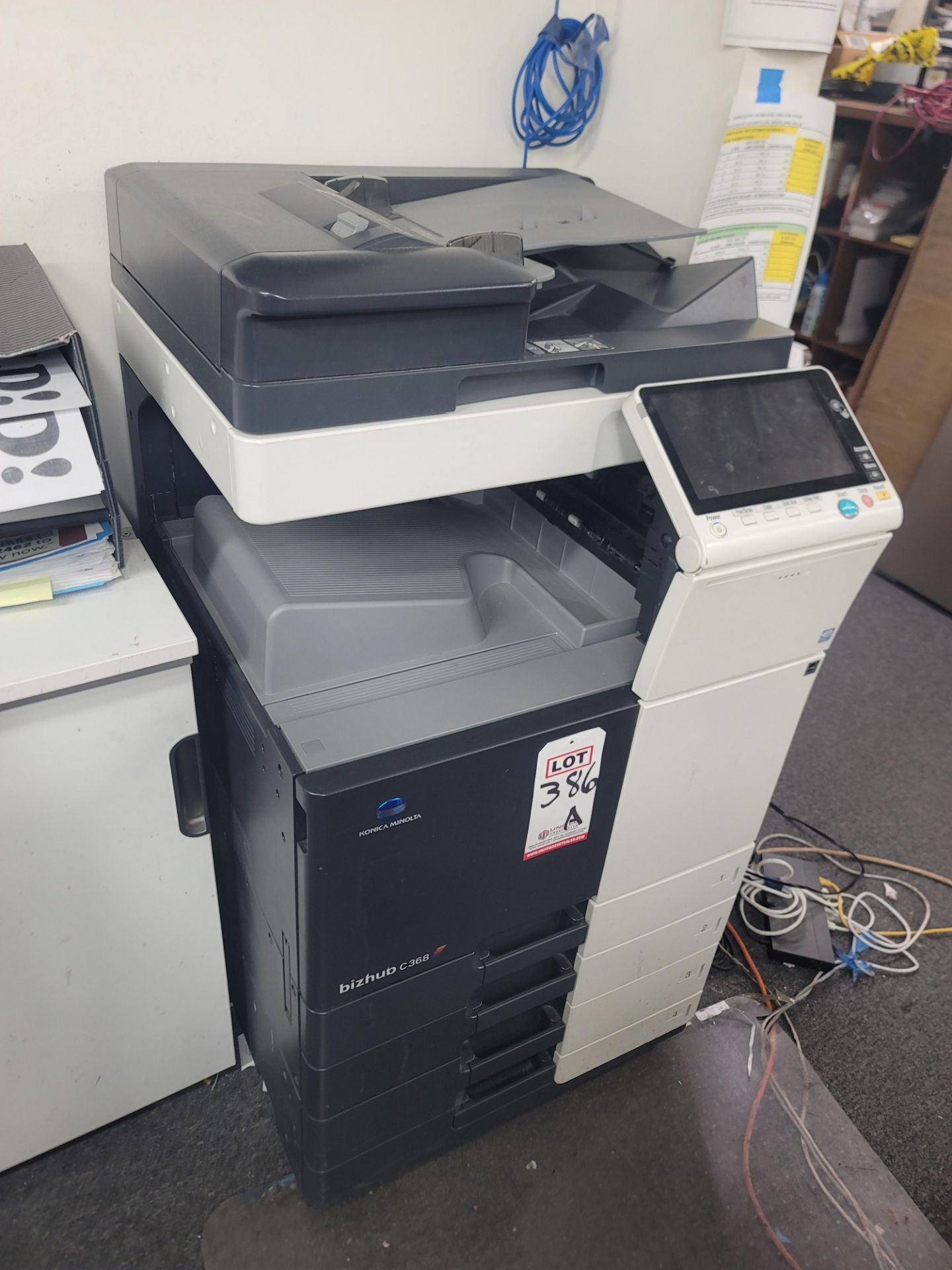 KONICA MINOLTA BIZHUB C368 COLOR AND BLACK & WHITE COMMERCIAL BUSINESS COPIER