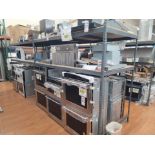 LOT - (2) SHELF UNITS, 8' X 4' X 7' HT, CONTENTS NOT INCLUDED, (DELAYED PICKUP UNTIL WEDNESDAY,